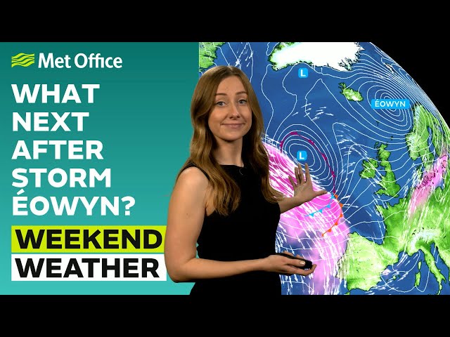 Weekend weather 23/01/2025 – More unsettled weather to come – Met Office weather forecast UK