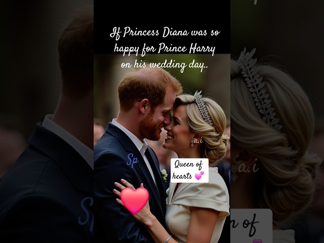 BEAUTIFUL MOMENT PRINCESS DIANA PROUD A.I#britishroyalfamily MEGHAN MARKLE WEDDING DAY CATHERINE MIA