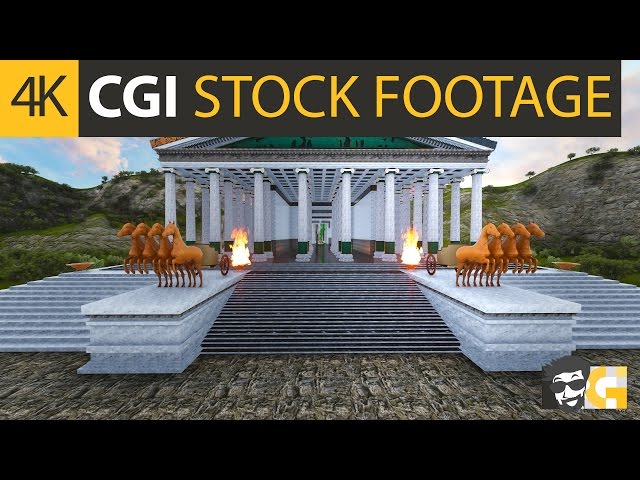 ( CGI 4k Free Stock Footage ) Ancient Greece Pond5 Microstock