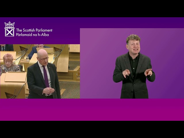 First Minister's Questions (BSL) - 17 January 2025