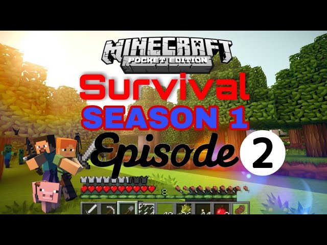 ||Minecraft PE Survival Season 1 Episode 2 #2 Finding diamonds gold and redstone||