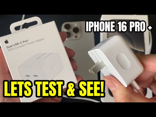 How long does it take to CHARGE IPhone 16 Pro from “0-100%” with 35W USB-C Charger!