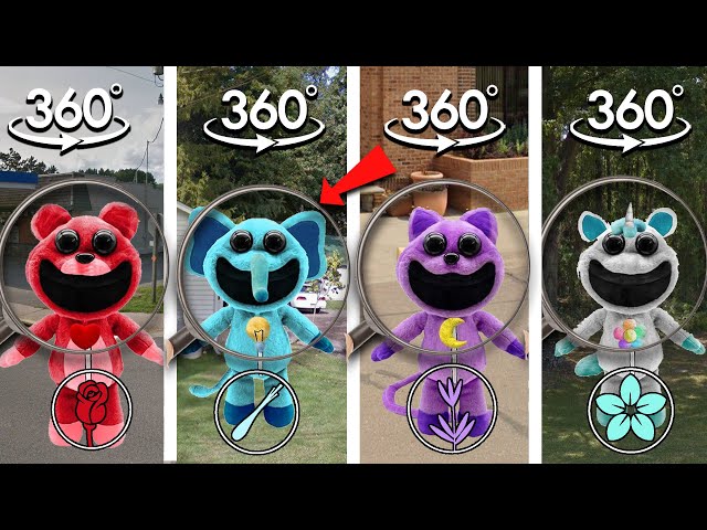 FIND SMILING CRITTERS PLUSH | BOBBY BEARHUG - CATNAP - CRAFTY CORN Finding Challenge 360° VR Video