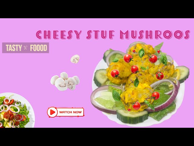 Cheesy Stuffed Mushrooms:#food #cooking #kceatwell #youtubechannel