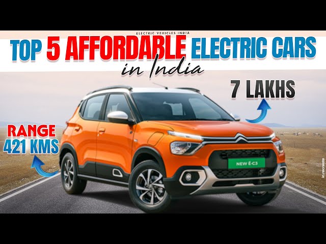 Top 5 Affordable Electric Cars in India 2024👌 | Budget Electric Cars | Electric Vehicles India