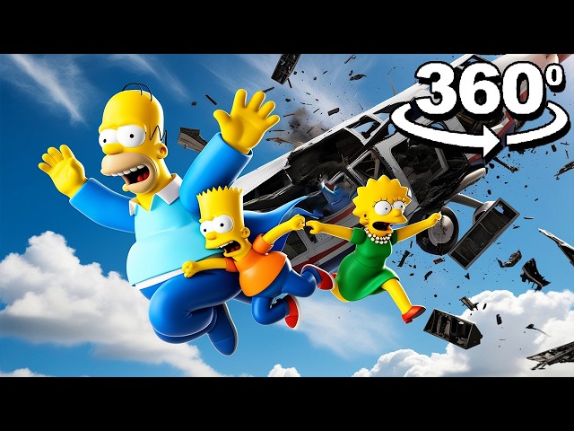 360° VR THE SIMPSONS PLANE CRASH