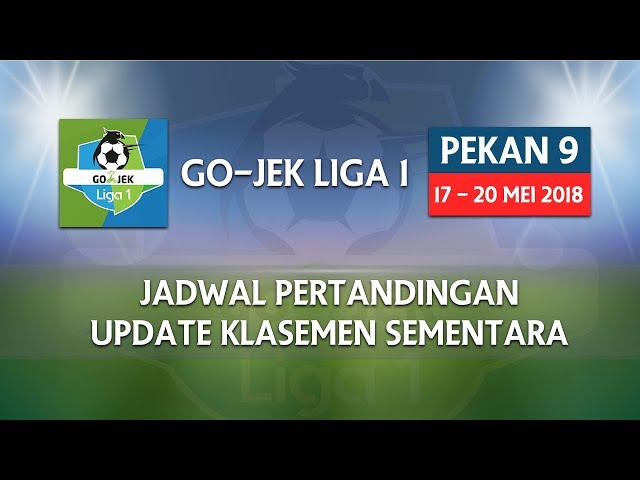 PEKAN  9 GO-JEK LIGA 1 ✅ JADWAL PERTANDINGAN SIARAN LANGSUNG ⚽