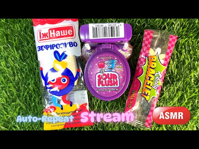 ASMR Relaxing Candy Unboxing | Marshmallow, Kidsmania Sour Flush Candy Toilet, Lollipops  🍭🍫