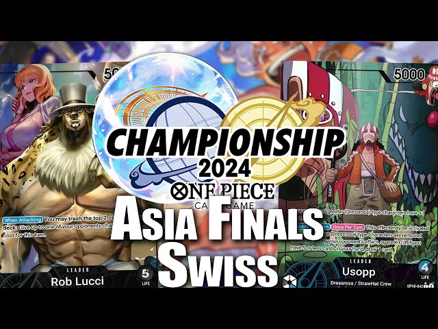 [OP010] OP10 Usopp vs. OP07 Lucci || Asia Finals Swiss Rounds || One Piece Trading Card Game