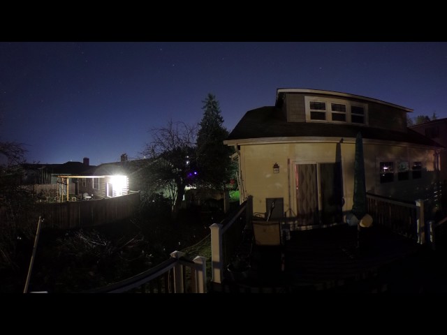 Theta S night scape time-lapse test