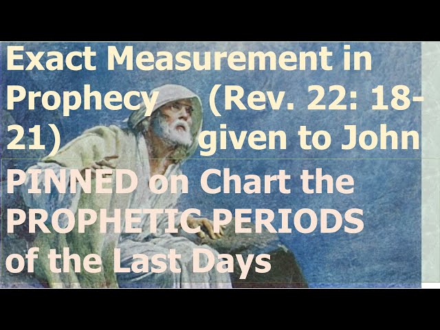 Exact Measurement in Prophecy Given to John PINNED on Chart the Prophetic Periods of the Last Days