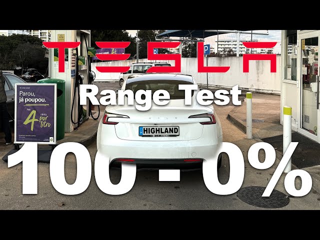 TESLA Model 3 (2024): Real-World Range Test 100-0% |  RWD | HOW TO: get the most range from your EV.