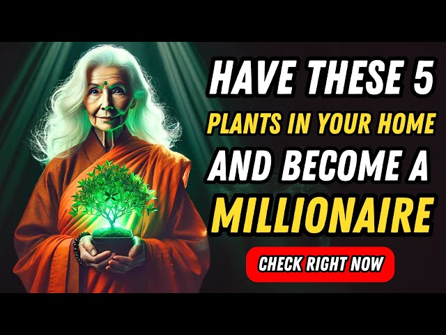 5 Powerful Plants That Will Instantly Attract Wealth to Your Life🌿| Money Abundance Buddhism