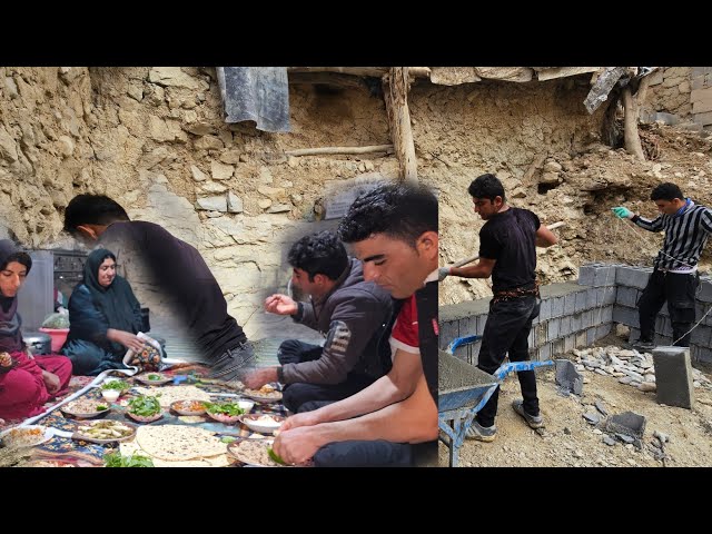 🏠 Family bonding: Building a new house and cooking dinner 🍽️