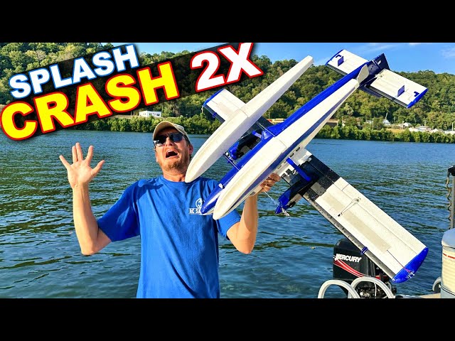 CRASHING RC Plane in the River OPPS!