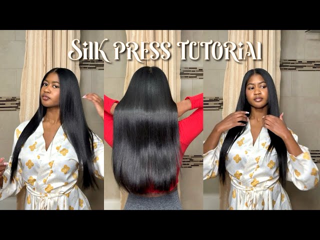 HOW TO: DIY Silk Press Tutorial on Natural Hair | *Detailed Tips & Techniques | Curly to Straight