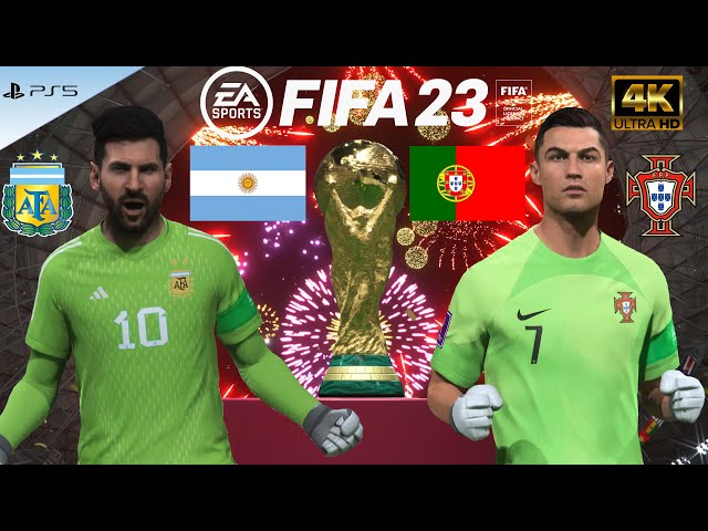 MESSI or RONALDO? Who is better goalkeeper? WORLD CUP FINAL, FIFA 23, PS5, 4K