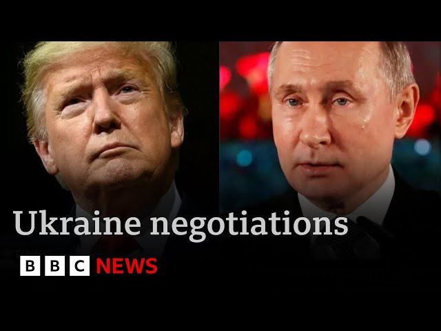 Trump "has agreed with Putin" to negotiate end to Ukraine War | BBC News