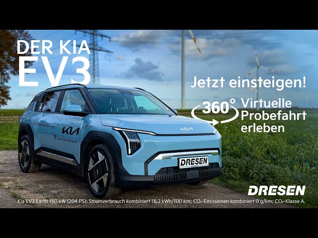 Kia EV3 – Das E-Auto, auf das alle gewartet haben! ⚡🔥DRESEN Showroom - VR 360 Grad #kia