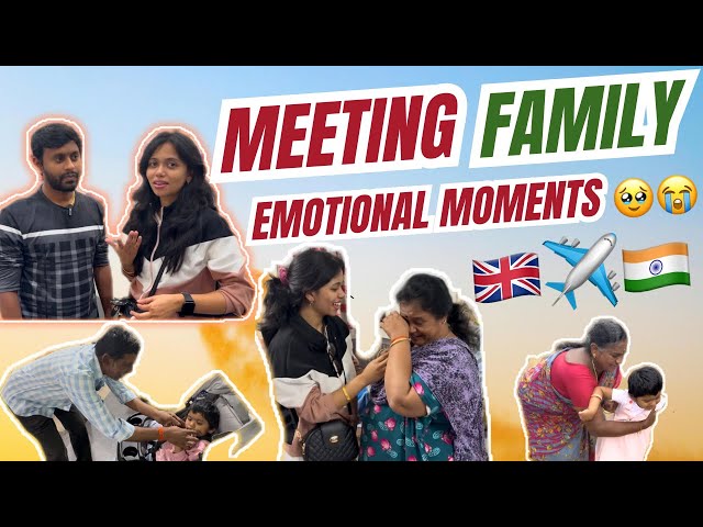 🔥தமிழில்: Finally✈️ Very Emotional 😭 London 🇬🇧 to 🇮🇳 Meeting Family | londontamil #flight #surprise