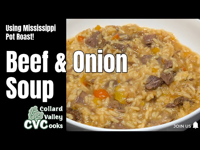 Beef & Onion Soup - French Fried Onions - Hardy & Delicous - Mississippi Pot Roast