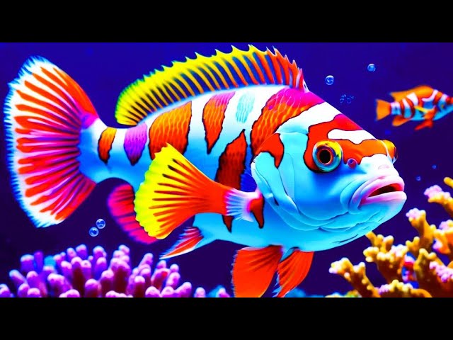 The Colors of the Ocean 8K ULTRA HD - The Best 8K Sea Animals for Relaxation & Calming Music