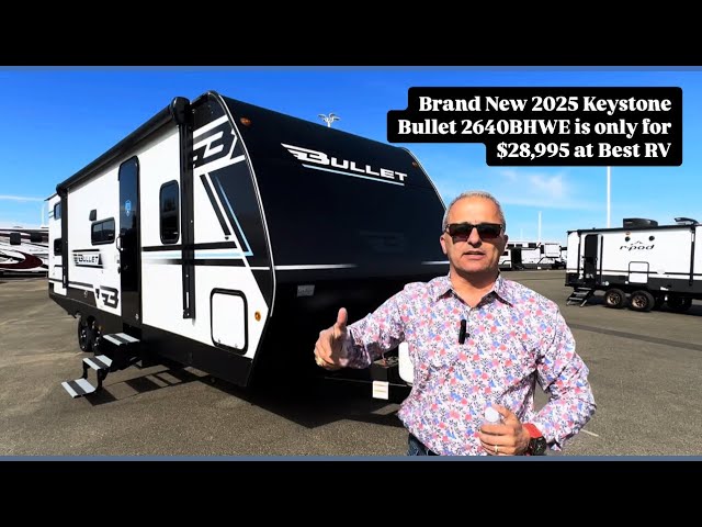 Explore the 2025 Keystone RV Bullet Classic 2640BHWE: Ultimate Family Travel Trailer!