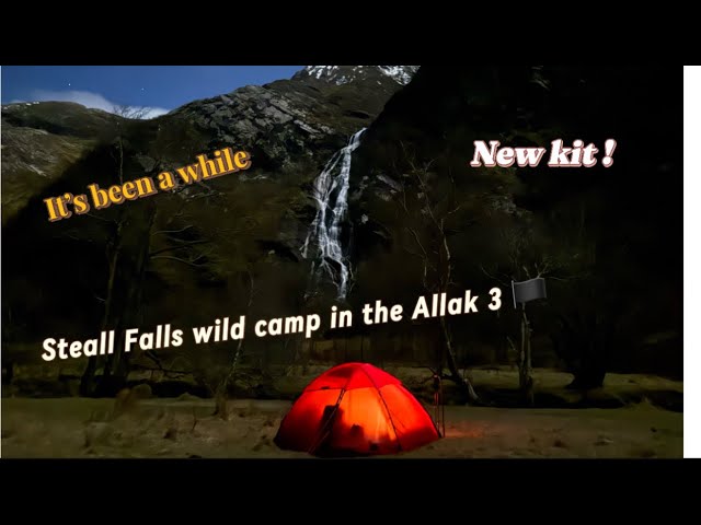 Steall Falls wild camp at Glen Nevis in Scotland #hilleberg #wildcamping #scotland #life