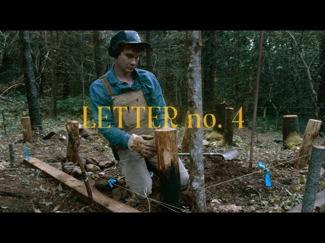 finishing the foundation of the tent, carving beams - letter no. 4