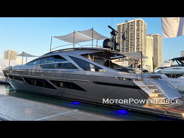 Pershing 9x 2022 luxury speed motor yacht tour