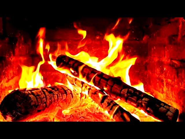 🔥 Cozy Fireplace 4K (12 HOURS). Fireplace with Crackling Fire Sounds. Fireplace Burning 4K