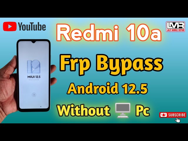 Redmi 10a frp bypass//Android 12.5//without pc 100% remove frp Unlock//New tricks 2023