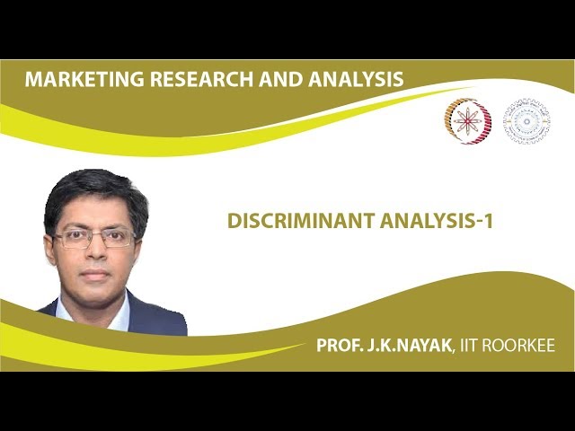 Lecture 33- Discriminant Analysis cont.