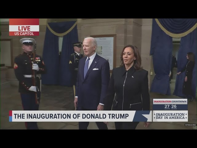 Kamala Harris, Joe Biden, JD Vance arrive at Donald Trump's inauguration