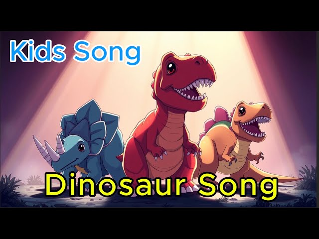 Nursery Rhymes - Kids Songs - The Dinosaur Song!