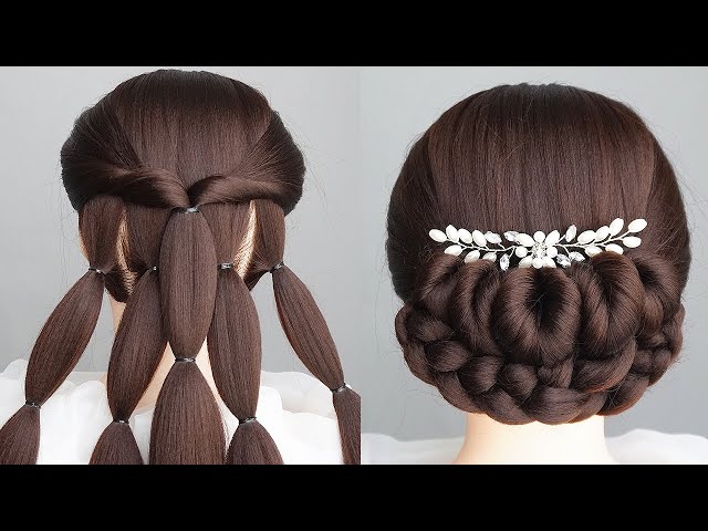 New Awesome Hairstyle For Women | Easy And Beautiful Bun Hairstyle For Wedding And Party