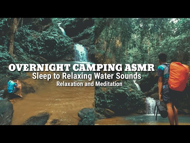 CAMPING IN THE RAINFOREST ° Sleep to relaxing water sounds! ASMR