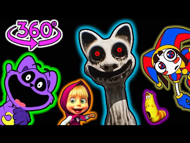 🆘 360 VR Video Zoonomaly monsters, Pomni,  FIND Smiling Critters| Finding Challenge 360 Compilation