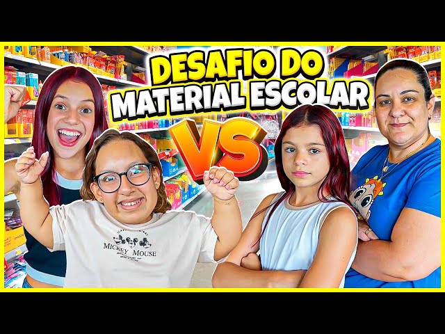 Comprando Material Escolar em Ordem Alfabética * Desafio - Clau Santana e  MC Divertida