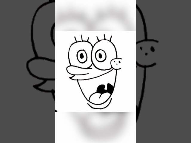 SpongeBob art | how to draw SpongeBob step-by-step #shorts #youtubeshorts #trending