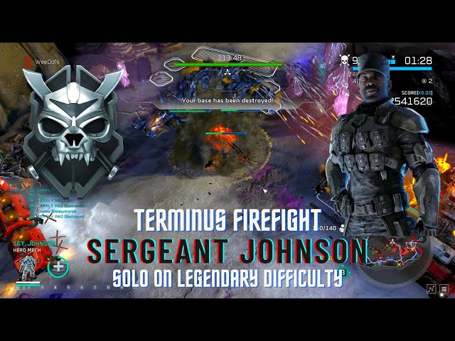 Colossus Mechs and Bunkers Are OP | Solo Terminus Firefight | Legendary Difficulty | Sgt Johnson