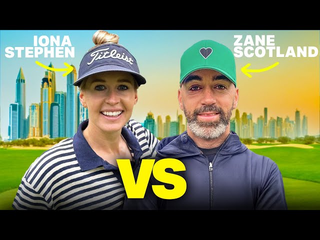 DUBAI NIGHT GOLF! Can I beat +5 professional, Zane Scotland?