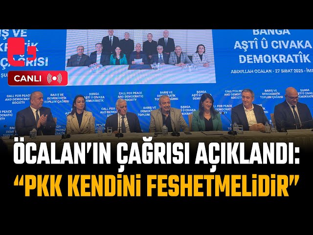 #CANLI | DEM Parti İmralı Heyeti Öcalan'dan gelen çağrıyı açıkladı