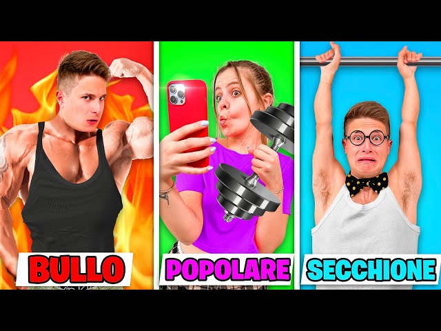 3 TIPI DI AMICI IN PALESTRA! *BULLO vs POPOLARE vs SECCHIONE*