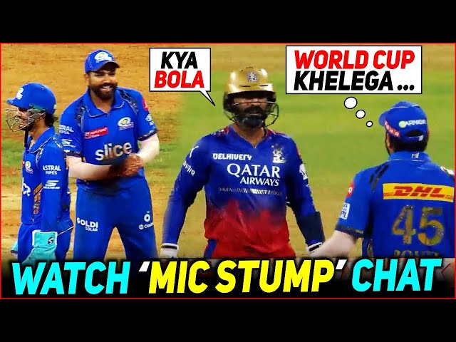 Rohit Sharma FUNNY Stump Mic Chat with Dinesh Karthik goes Viral😂