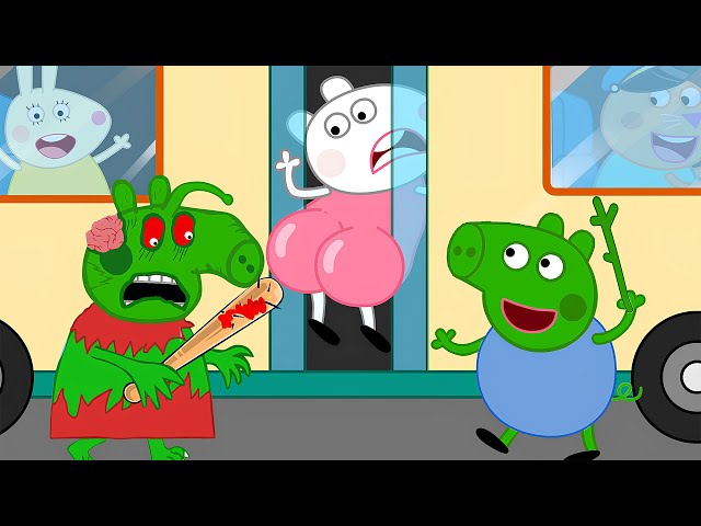 Zombie Apocalypse, Giant ZOMBIE Worm Appears At The Pig House | Peppa Pig Funny Animation