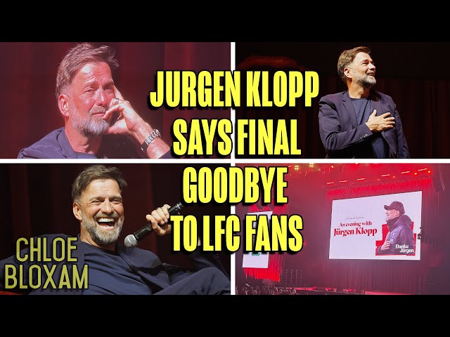 Jurgen Klopp Talks About FSG, Sings His Own Song, Cries & Loads More In Final Goodbye To LFC Fans