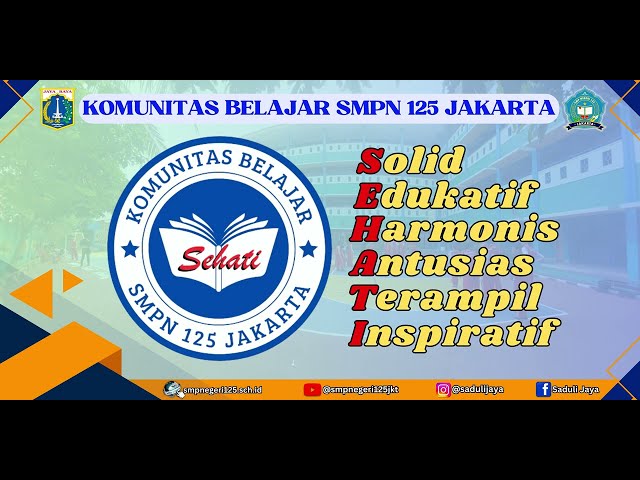 KEGIATAN OPTIMALISASI KOMUNITAS BELAJAR SEHATI BERSAMA KEPALA SMPN 125 JAKARTA. IBU TIS'A DAMERIA