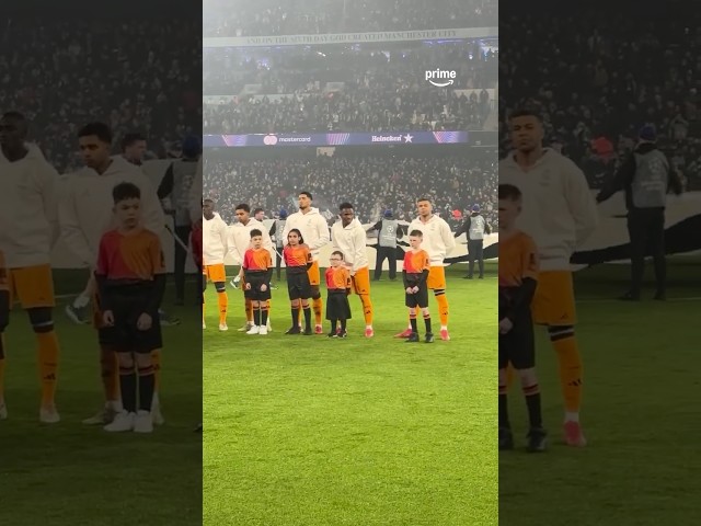 The moment Vinicius Junior spotted Rodri's Ballon d'Or tifo 👀