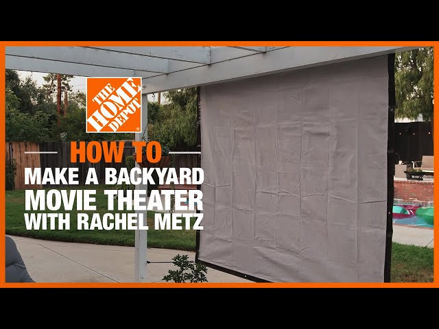 Outdoor Movie Theater with @LivingtoDIYwithRachelMetz | The Home Depot DIY On-Trend Workshops